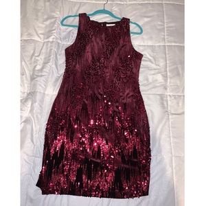 Red sequined Emerald Sundae dress